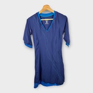 Mountain Hardwear Women size Small 3/4 Sleeve Hiking Dress Blue Outdoor Gorpcore